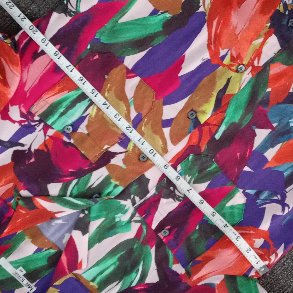 🦜Mr. Turk🦜 - Multicolor Abstract Print S/S Button Down Shirt - Picture 12 of 14